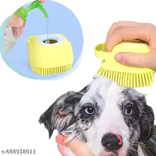 Pet Grooming Essentials 3-in-1 Pack for Dogs & Cats | Lint Remover Glove, Grooming Comb & Bath Brush | Safe Pet Care Kit