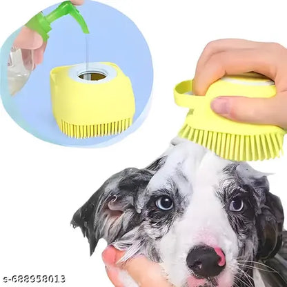 Pet Grooming Essentials 3-in-1 Pack for Dogs & Cats | Lint Remover Glove, Grooming Comb & Bath Brush | Safe Pet Care Kit